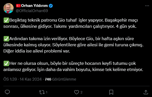 Orhan Yıldırım Paylaşım